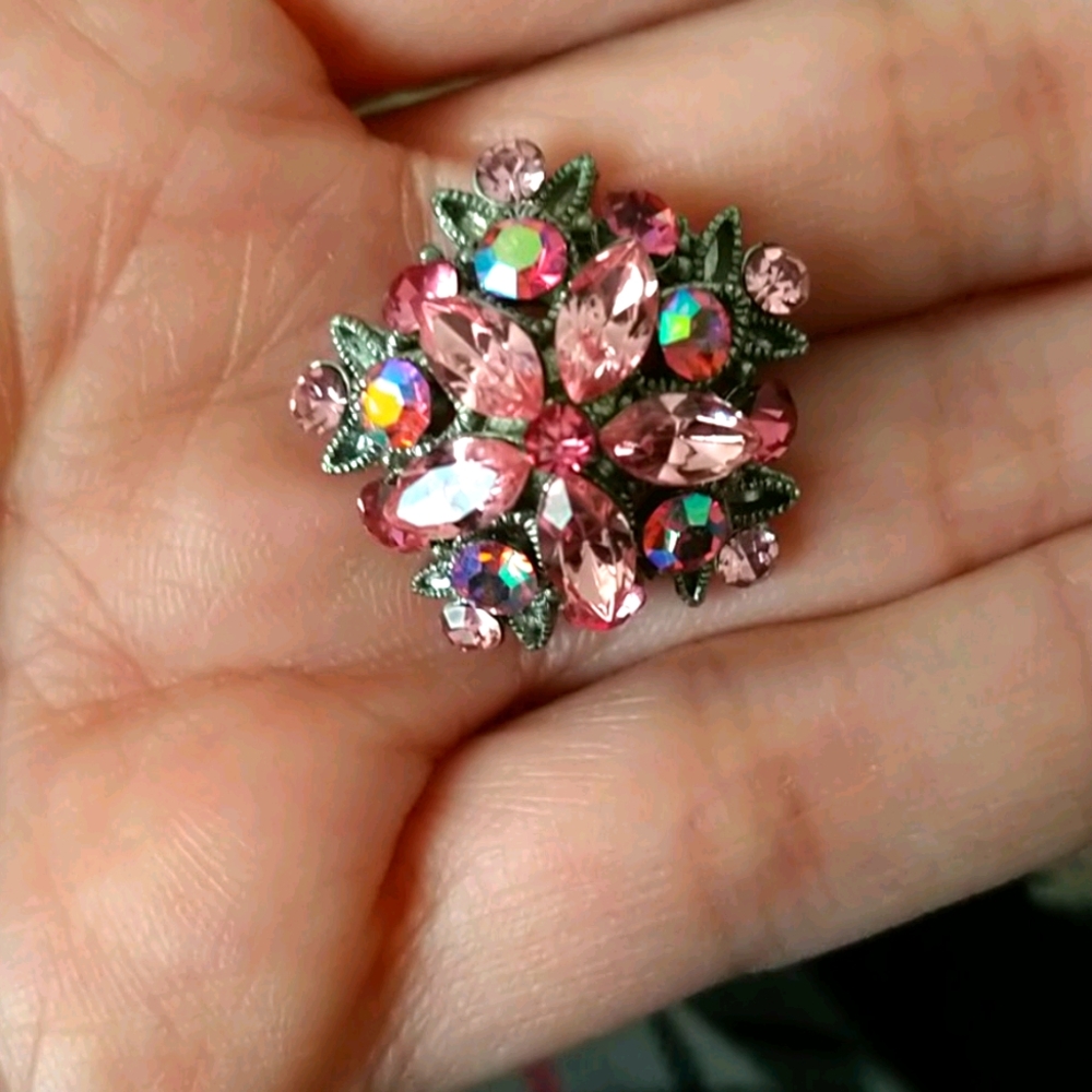 Vintage Crystal hair Pin